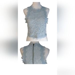 SugarLips BLUE CROP TOP Size XS